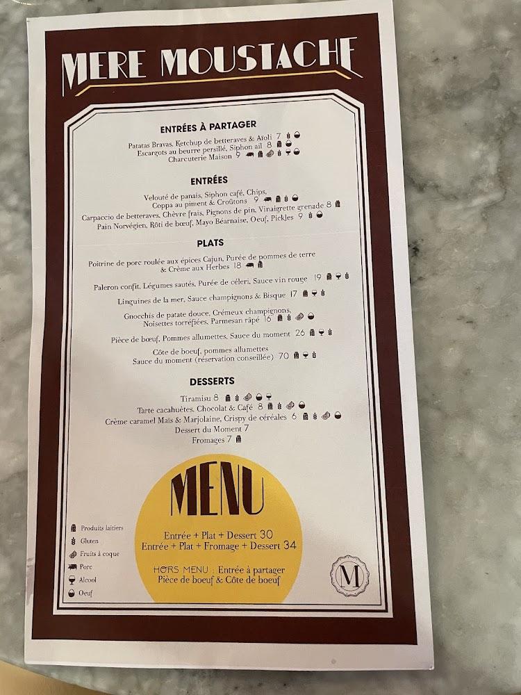 La Mère Moustache - Menu Image 3