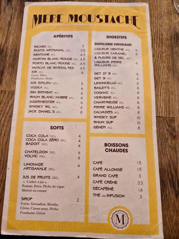 La Mère Moustache - Menu Image 4
